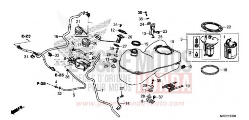 RESERVOIR A CARBURANT GL1800DAK de 2019